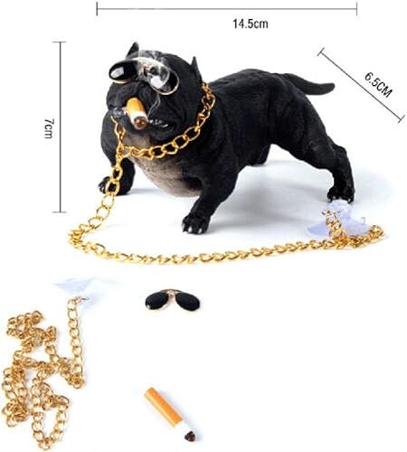 Miniatura 6 de Bully Pitbull - Decoración interior de automóvil para perro, adorno de tablero de instrumentos de moda, divertido y lindo, decoración del hogar,