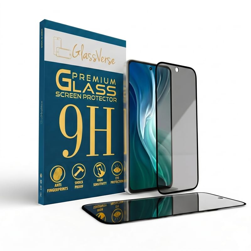 GlassVerse Ultra Privacy Tempered Glass For Xiaomi Mi 11i (PACK OF 1) with Free Installation Kit. (In-Screen FingerPrint Lock will not work with the Privacy Guard because of it's Spy Coating)- 6.67 inch-image-19