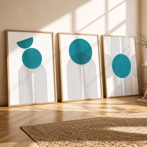 Image of kotart Painting for Wall Decoration - Modern Art Wall Decor Framed Painting for Living Room Bedroom - Framed Wall Posters /Paintings with Frame Set of 3 (Art 8, 10x13 inch)
