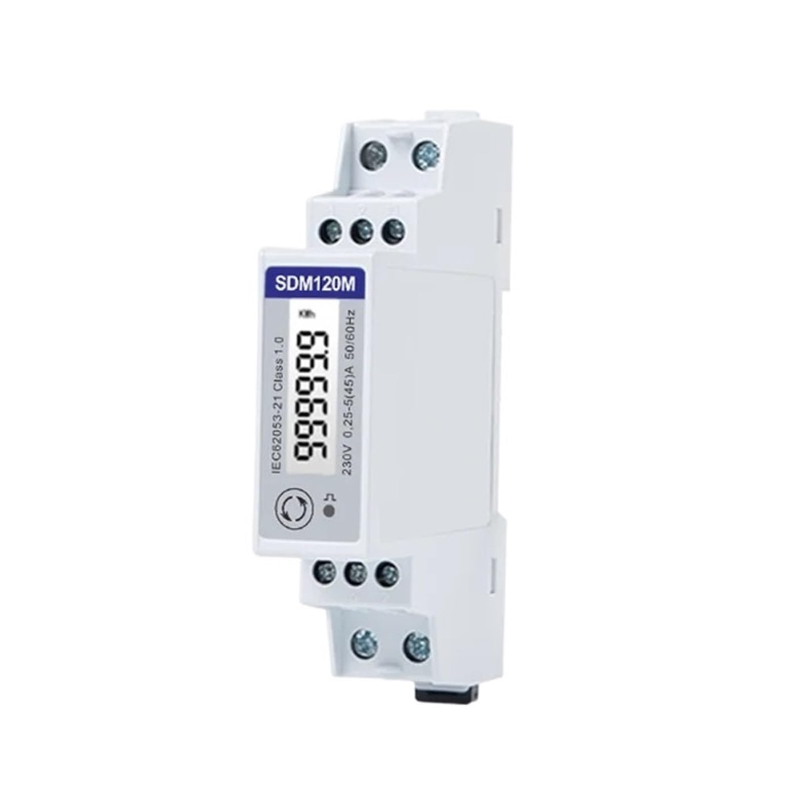 SDM120M Contatore di energia su Guida DIN monofase 2 Fili 0,25~5 A 230 V RS485
