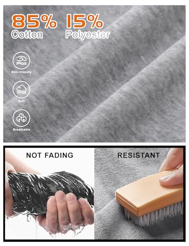 PEHMEA 3 Pack Boys Girls Sweatpants Kids Cotton Active Jogger Pull On Athletic Pants with Pockets Drawstring for School Sport(Black+Lightgrey+Pink-S)2