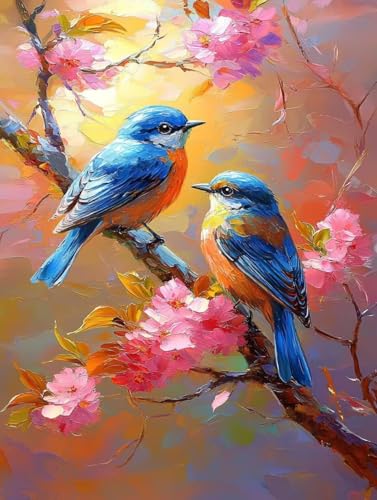 Kit Pour Décoration Murale Maison Fleur Oiseau | Cadeau Créatif Original Adulte