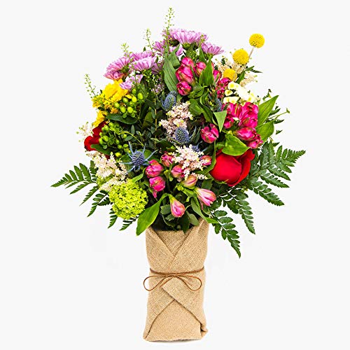 Ramo de flores naturales a domicilio variado Haifa Style - Flores frescas - Envío a domicilio 24h GRATIS - Tarjeta dedicatoria incluida - Caja especial para ramos de flores naturales.