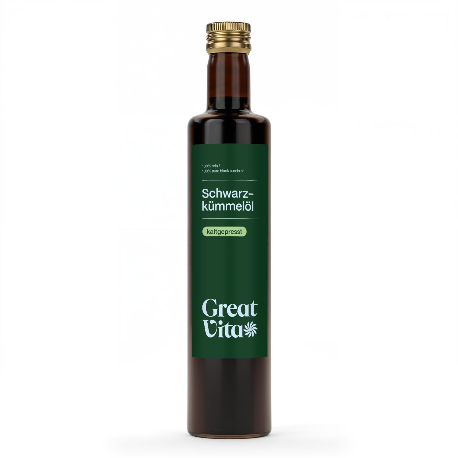 Olio di cumino nero MeaVita, 100% puro e pressato a freddo, 1 confezione (2 x 500 ml)
