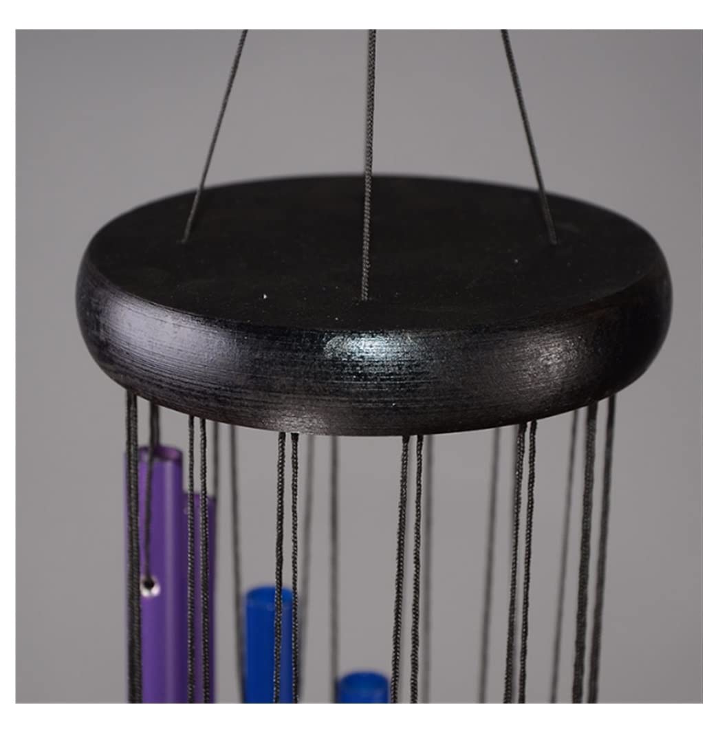 Dzwonki Wietrzne do Domu, Ogrodu Wind Chimes 7 Tube Chime Lotus Wisiorek Do Domu Wisząca Dekoracja