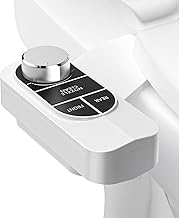 SAMODRA Bidet non électrique - Toilette WC Bidet Japonaise Bdouble Buse auto-Nettoyante (Lavage Frontal et Arrière) Pression d'eau Réglable Indépendante