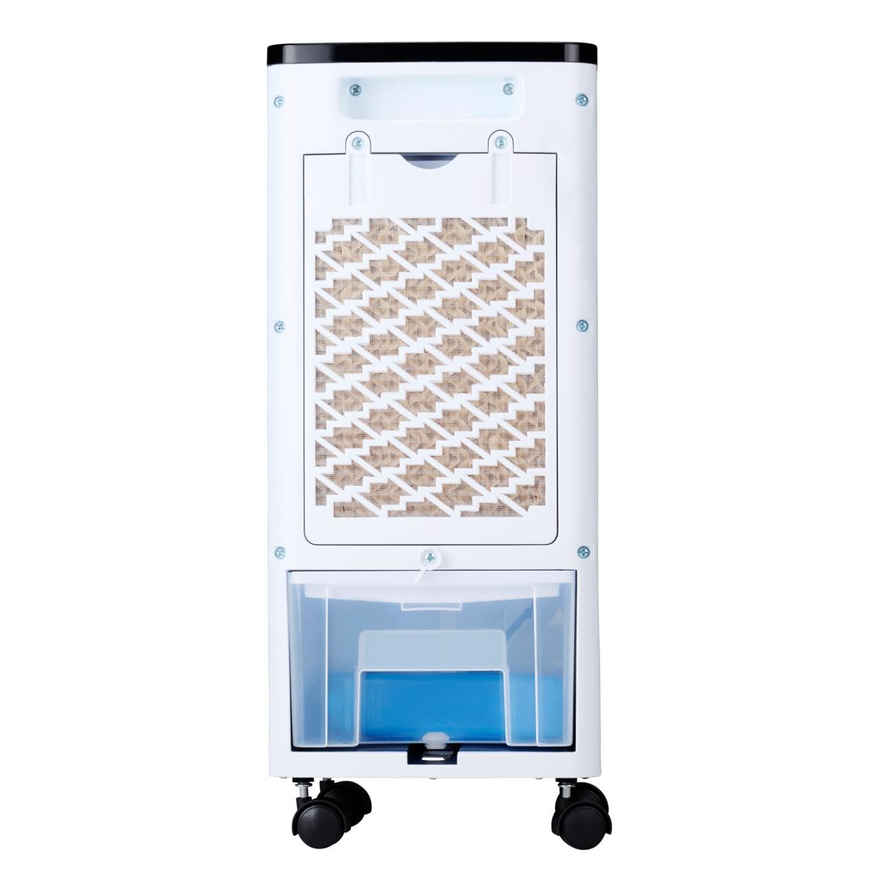 Climatiseur Mobile - Ventilateur, Humidificateur d' Air et Air Cooler - Rafraichisseur d'Air sans Évacuation 55 dB - Télécommande et Minuterie - Réservoir d'Eau 4 L - 22 x 24 x 53,5 cm