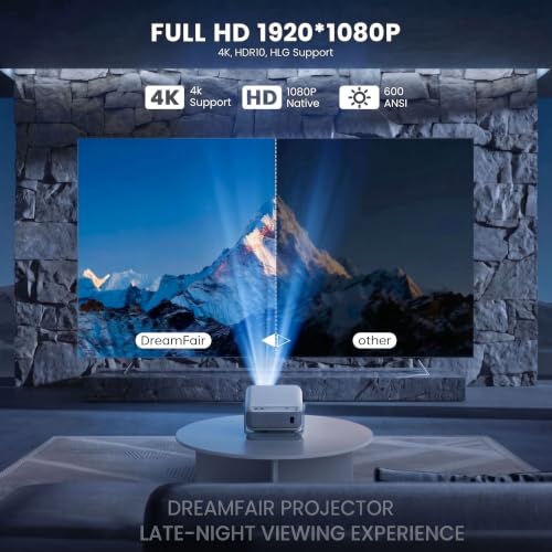 DreamFair F10 1080P Native 4K-Support Smart Projector - image 3