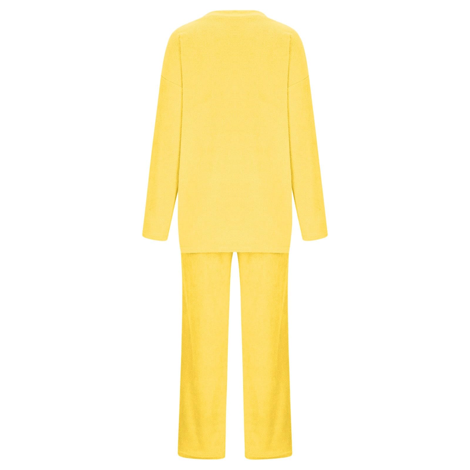 Generisch Ensemble de vêtements d'intérieur en coton et pantalon large pour femme