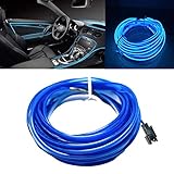 5M/16FT EL Wire Kit, Car LED Strip Lights Car Interior Decor Atmosphere Lights with 5mm Sewing Edge...