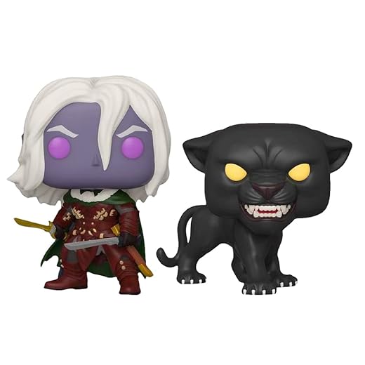 Funko Pop! Games: Dungeons And Dragons Drizzt Dourden With Guenhwyvar 2 Pack Exclusive Vinyl Figures
