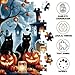 Getatoy 1000 Piece Halloween Puzzles for Adults Kids: Haunted House Mansion Puzzle Party Game Toy Gifts for 3+ Years Old Boys Girls Halloween Nightmare Before Christmas Jigsaw Puzzle for All Ages