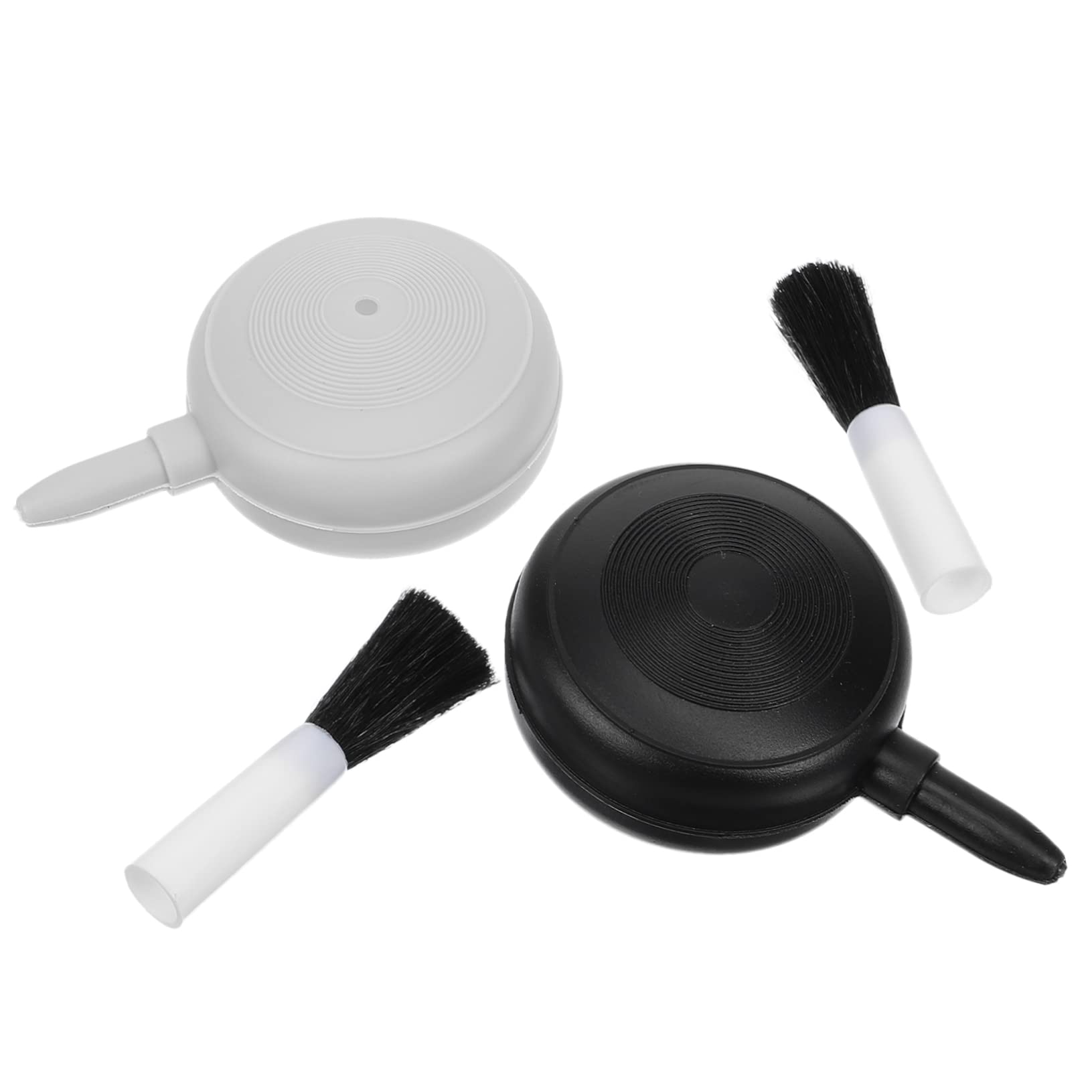 HOLIDYOYO 2Pcs Lens Blower and Soft Brush for Cleaning Cameras Computers and Hard to Reach Areas Air Duster with Detachable Brush for Safe Surface Cleaning