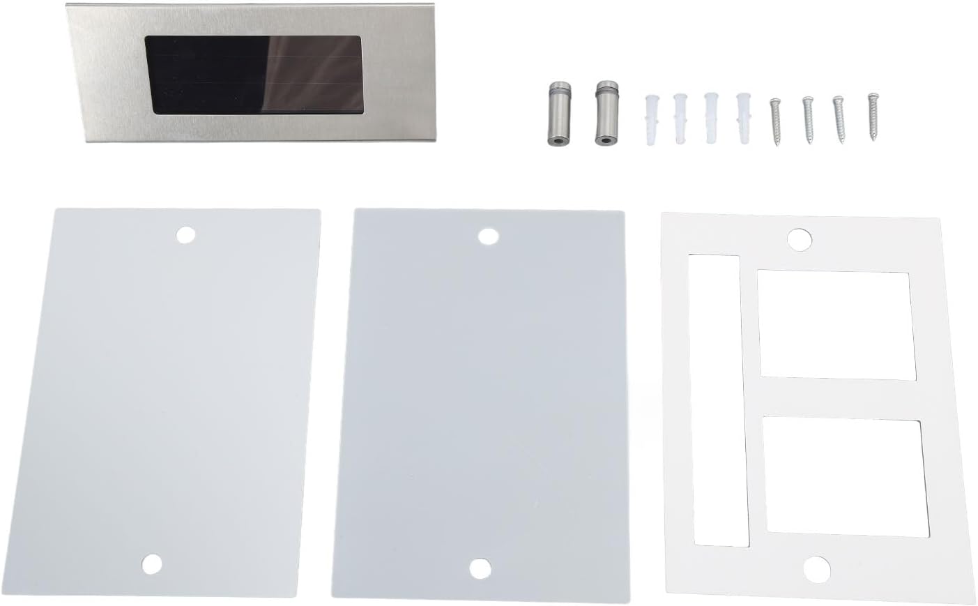 Fafeicy Solar Address Sign, Bright LED Light, Easy Installation for Home and Outdoor Use