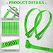 1000 Plastic Truck Door Seal Security Seals Tamper Evident Tite-Lock Security Tags Numbered Safty Disposable Locks for Trailer Logistics Transport Package Shipping (Green)