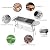 IMOUNTEK Portable Charcoal Grill, Foldable BBQ Grill, Barbecue Grill, Hibachi Grill Outdoor, Kabob Grill, Stainless Steel Charcoal Grill for Camping, Picnic, Patio, Travel, Silver, SKJ001