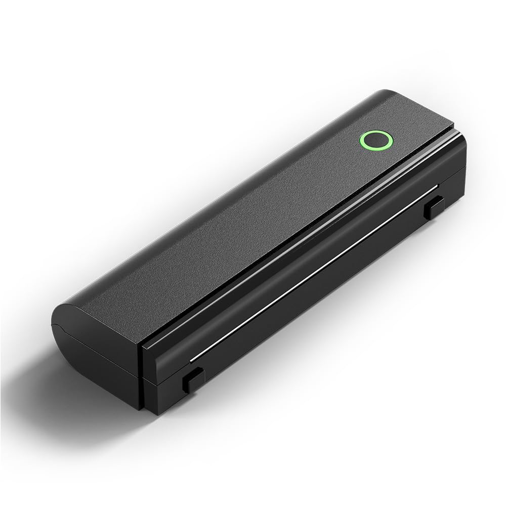 Imprimante Thermique Portable A4 sans Encre pour Documents, factures, reçus d'expédition et modèles de Tatouages