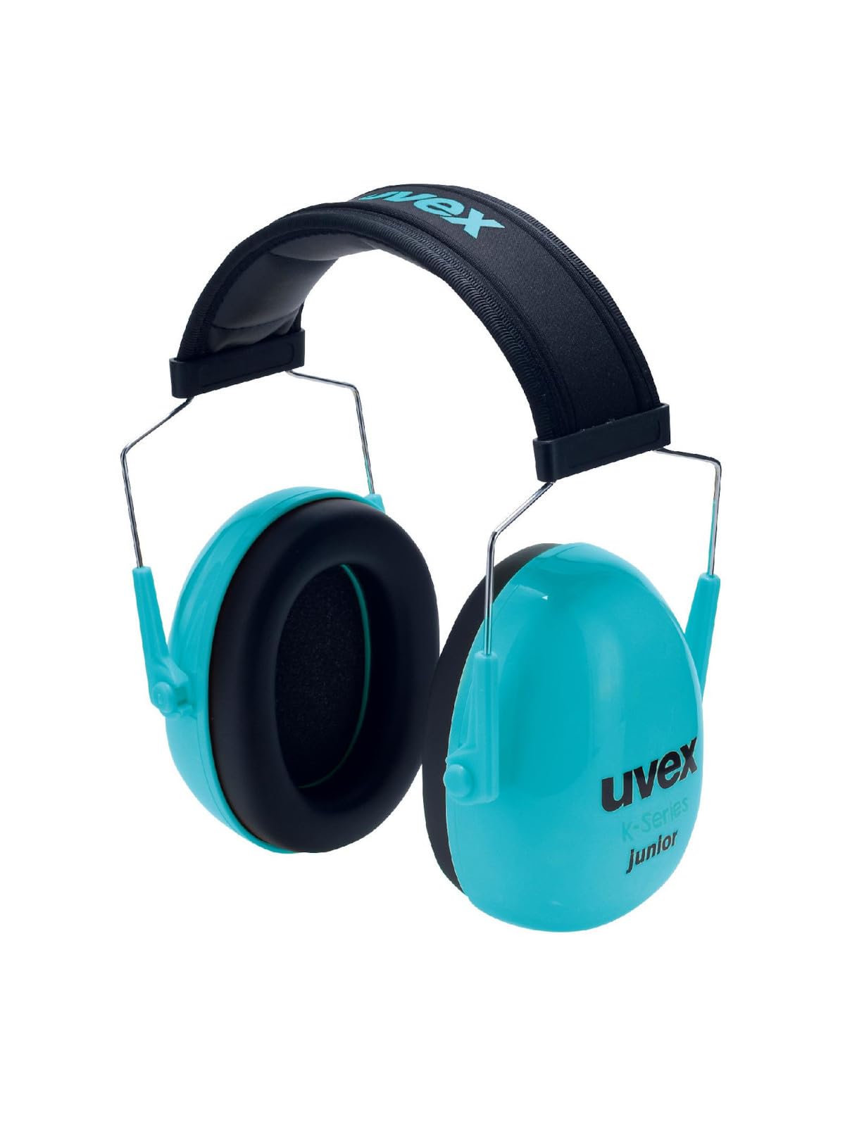 Uvex K junior - gepolsteter Kapselgehörschutz für Kinder - SNR 29 dB & längenverstellbar - blau, schwarz