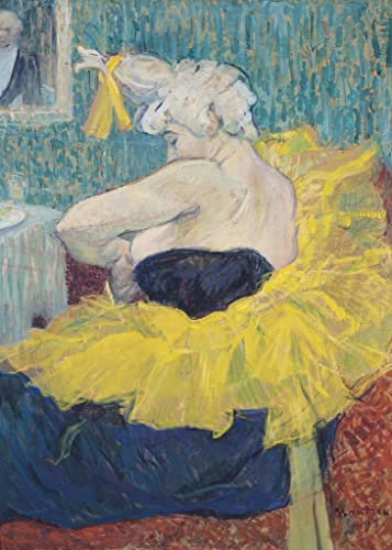 Impression d'art la Clowness Cha-u-kao Toulouse Lautrec pour créer un salon bohème chic