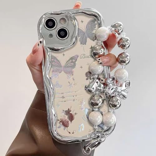 Housse silicone motif papillon rose premium pour la finition soignée de l'iPhone 12