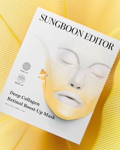 Boost-Up masker met collageen en retinol, 25 g, 4 maskers, gemaakt in Korea, SUNG BON