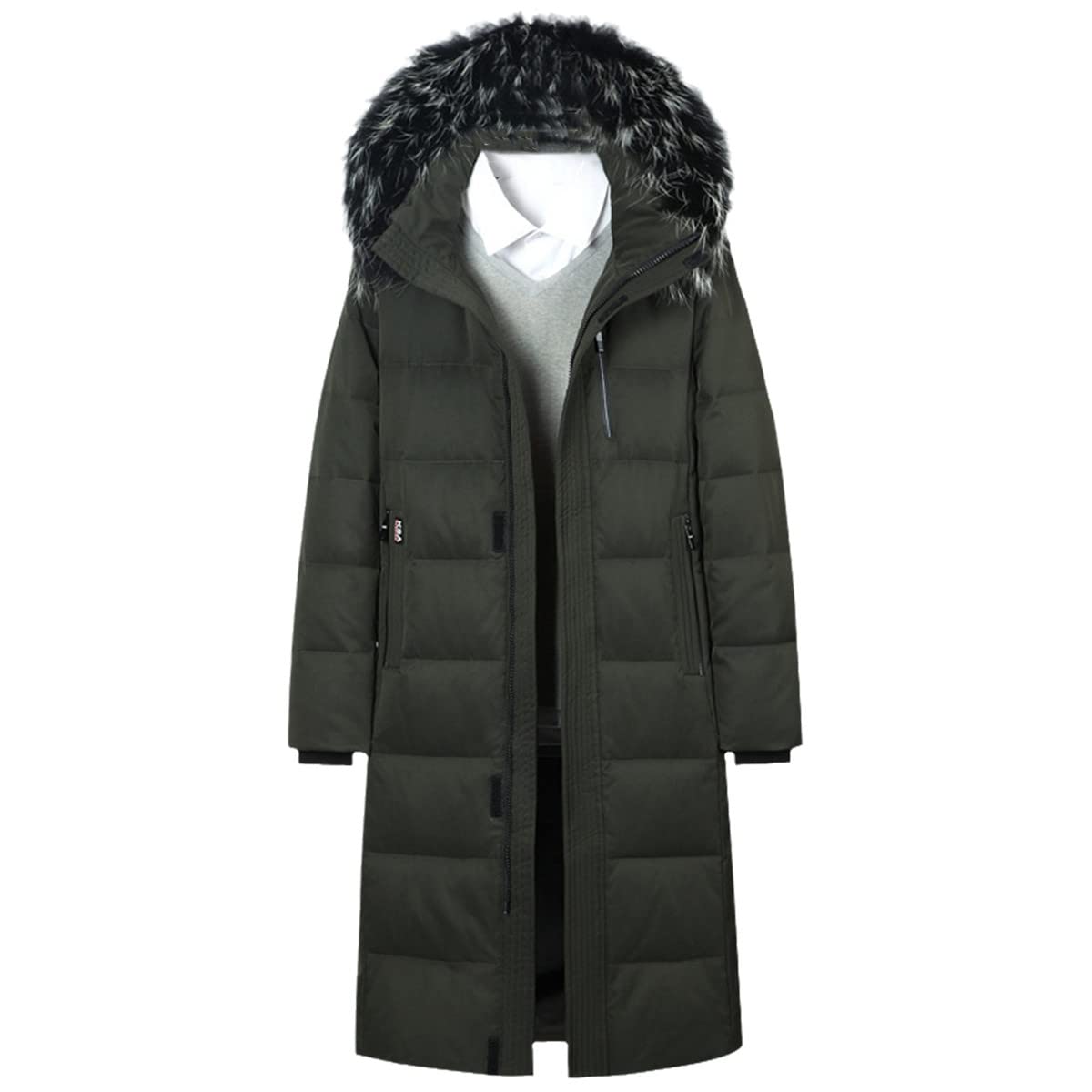 Doudoune d'hiver pour homme veste chaude blanc canard pour la montagne