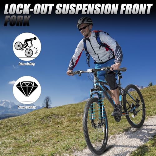 image for Ktaxon Mountain Bike 26 Inch Men & Women Mountain Bike 21-Speed Adult 