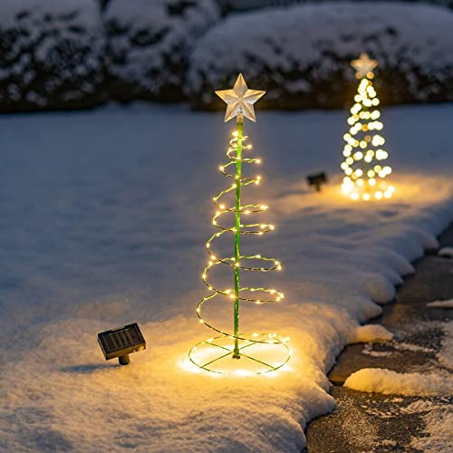 Amazon.co.jp: ソーラー イルミネーションライト LED クリスマスツリー