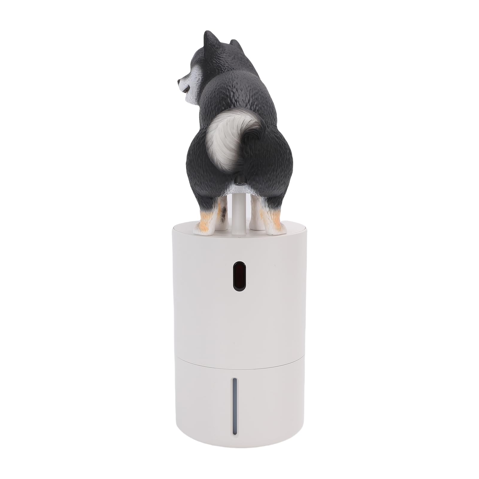 Ausla Automatischer Seifenspender, ABS-Schaumseifenspender mit Intelligentem Sensor, Batteriebetriebenes Hundedesign, 27 X 9 cm, für Badezimmer, Küche, Händewaschen (Black)