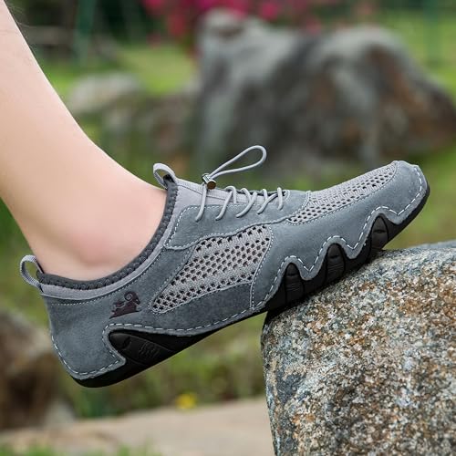 BreezeWalker Lightweight & Breathable Active Shoes for Sports & Outdoor Men's Slip-On Driving Shoes with Mesh, Handmade Comfortable Casual Sneakers4