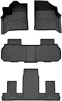 WeatherTech FloorLiner HP Custom Fit Floor Mats Black Full Set for Chevy Traverse, GMC Acadia, Buick Enclave 2024-2026