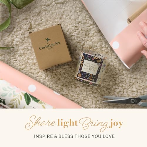 Image of Christian Art Gifts Psalm 118:24 Scented Candle: Soy Wax, Bible Verse