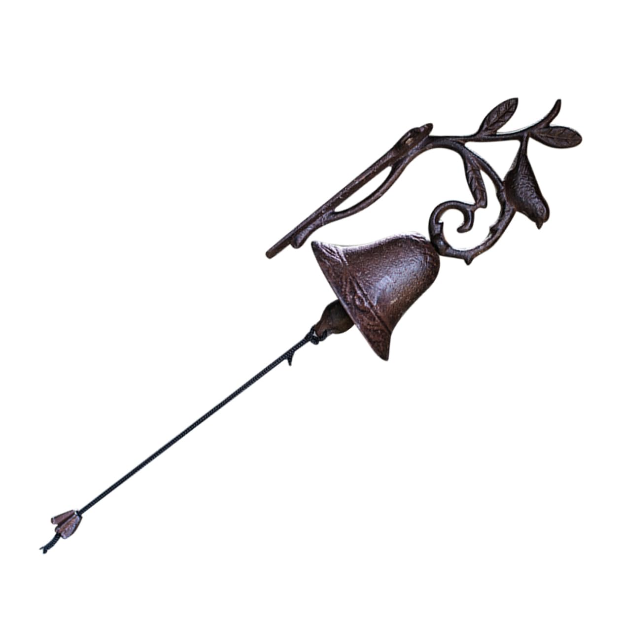 Cloche Murale Suspendue en Fer Oiseau pour Remplacer Sonnette en Plastique