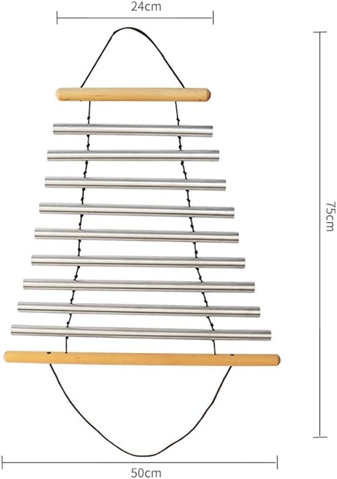 Sound Healing Instrument, 9 Tone Handy Chime for Sound Meditation, Swing Chime with Free Mallet