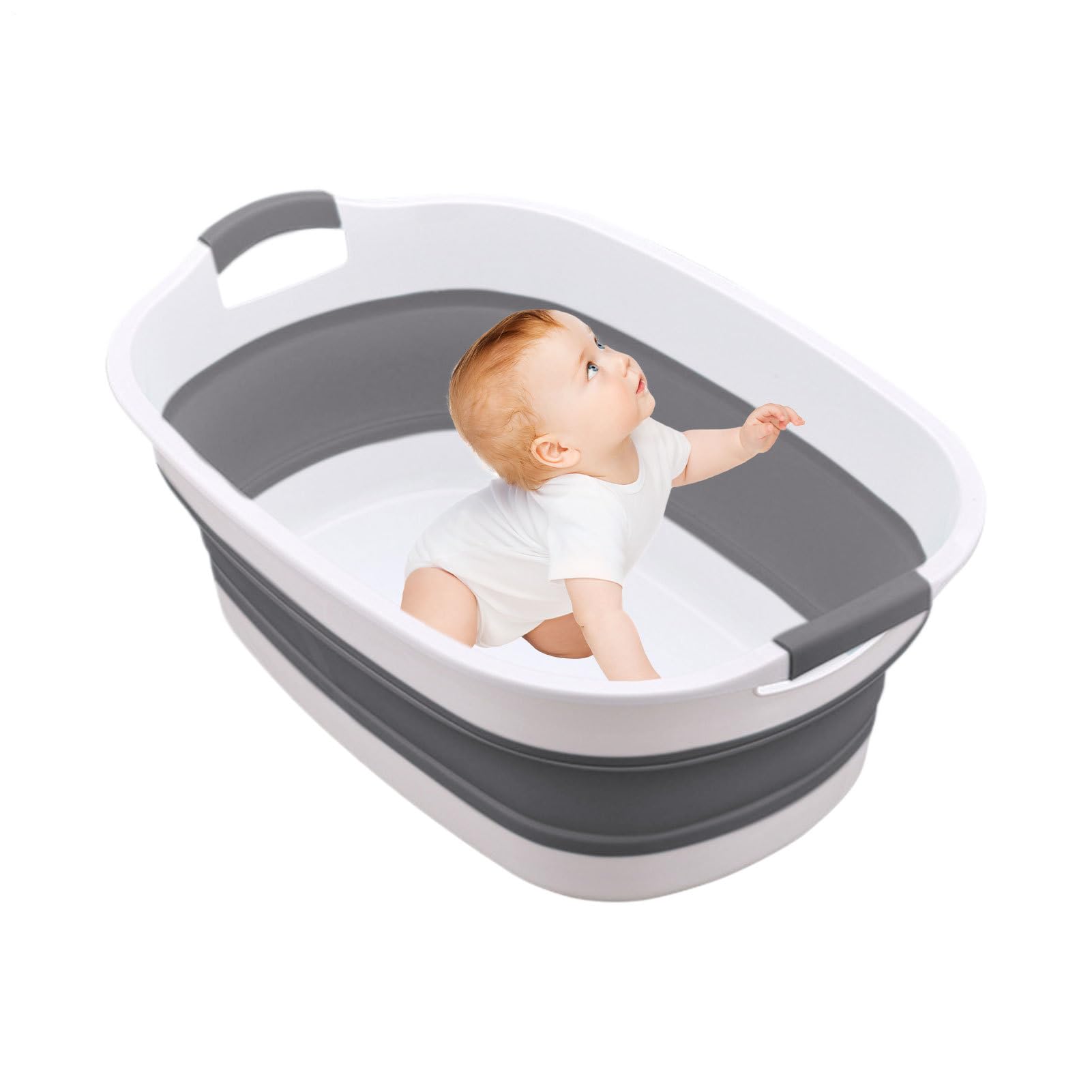 Bañera para el bebé Portátil, Plegable | Bañera Plegable para Lavado y Aseo de Perros Hogar, Viaje, Hotel, Apartamento