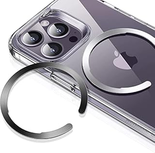 ESR HaloLock Universal MagSafe Ring, Magnetic Wireless Charging Conversion Kit, MagSafe Sticker, Compatible with iPhone 14/14 Plus/14 Pro/14 Pro Max/13/12 Series, Galaxy S22, 4 Pack, Black and Silver
