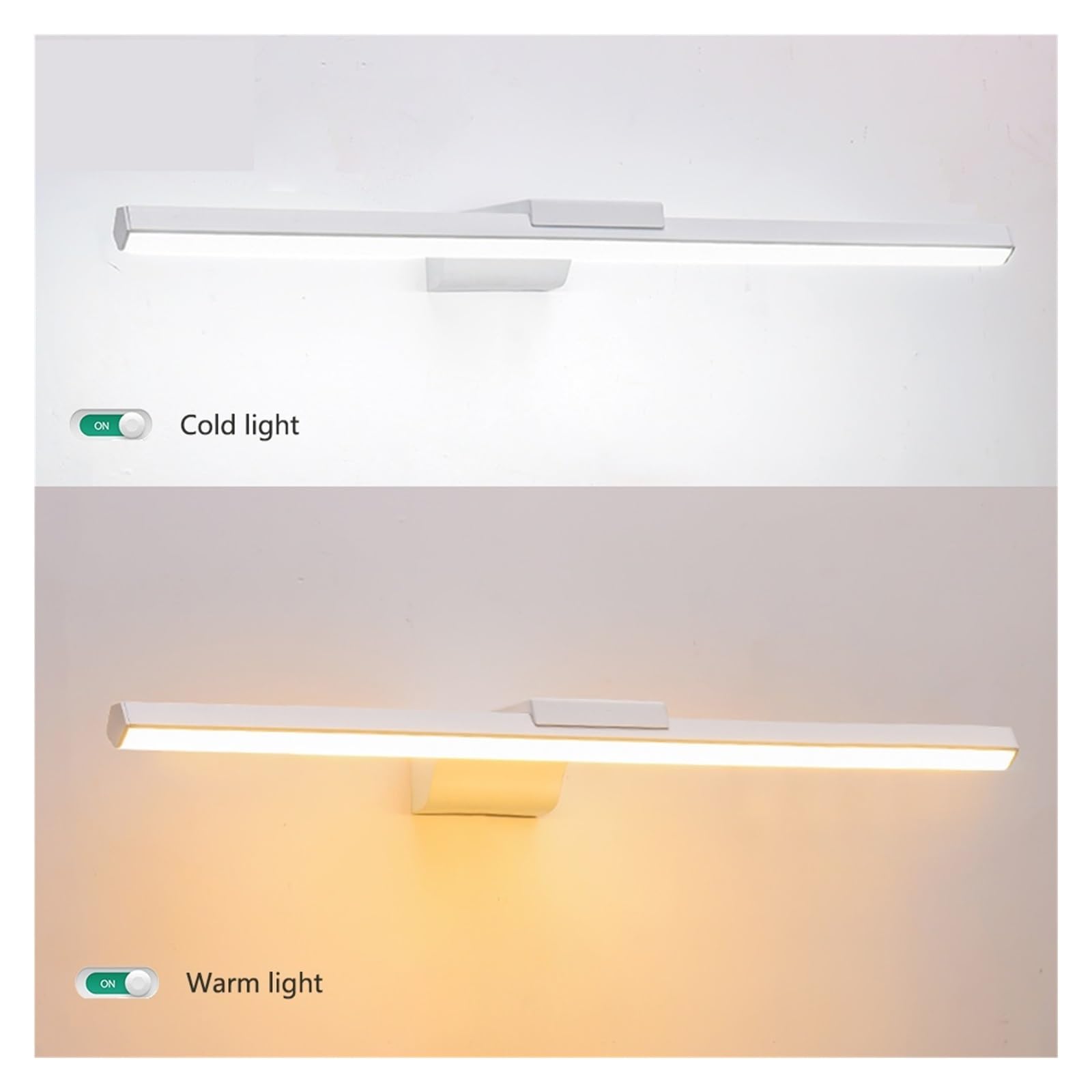 LED Morden Innen Licht 16W 20W Wand Montiert Bad Eitelkeit Licht for Make-Up Eitelkeit Tisch Innen Vollständige Abdeckung(Warm,BLACK_8W 40CM)