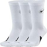 Nike Everyday Crew Socken, White/Black, M