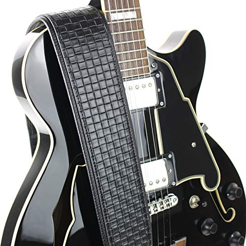 Walker And Williams GP-11 Sangle tressée avec gant rembourré et dos en cuir et nez effilé Noir brillant - Les Beatles, Paul McCartney, John Lennon, RIngo Starr, George Harrison Walker And Williams GP-11 Sangle tressée avec gant rembourré et dos en cuir et nez effilé Noir brillant – Image 6