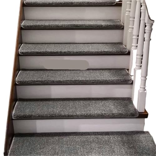 Alfombrilla para escalera antideslizante contra caídas autoadhesiva gris lavable 2