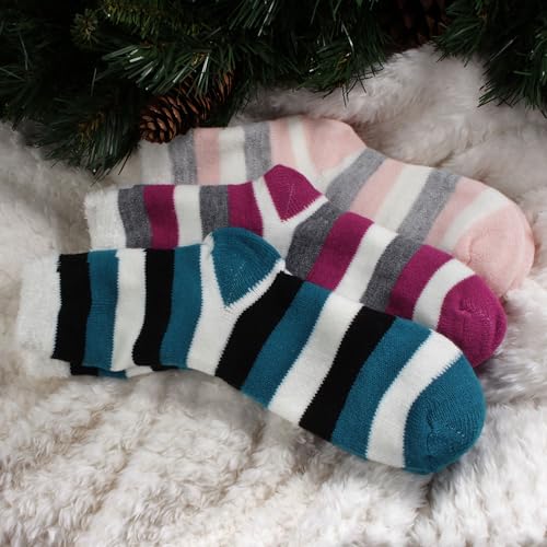 Image of BambooMN Women's Double Layer Thick Cabin Winter Socks - 3 Pairs