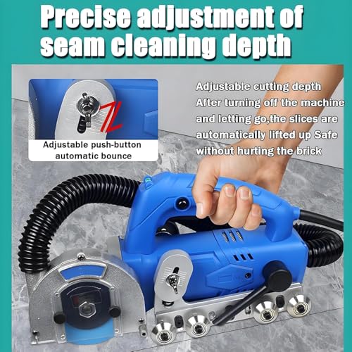 Herramienta eléctrica de extracción de lechada, 1200 W, 9000 rpm con aspiradora para reparación y redireccionamiento de azulejos de cerámica