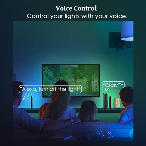 Miniatura 5 de Paquete de 6 bombillas inteligentes E12, Alexa WiFi Candelabro Bombillas inteligentes 5W 2700K-6500K cambio de color regulable RGBCW, temporizador