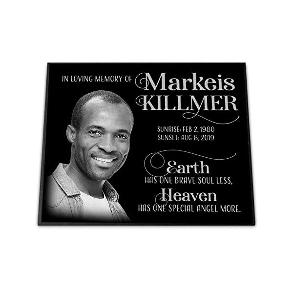 Granite Headstone Grave Marker 12x10, Personalized w/Photo & Text