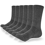 coskefy Socken Herren Damen, Sneaker Socken Herren 43-46 39-42 35-38 47-50, 6 Paar Sportsocken, Lange Warm Atmungsaktive Baumwollsocken für Fitness Tennis Trekking Joggen Laufen