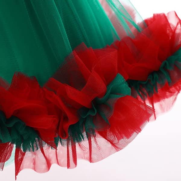 Image of Girls Flower Girl Red Dress Christmas Party Holiday Dresses