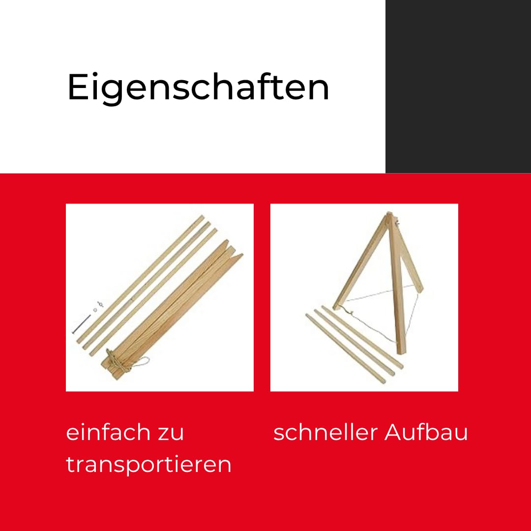 Stronghold S130, Holzständer für Strohzielscheiben | für Zielscheiben im Bogensport, Bogenschießen, Armbrust, Pfeil und Bogen
