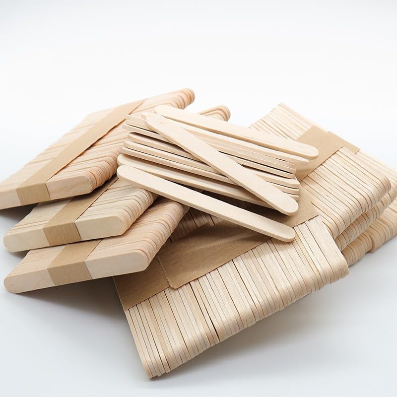 2500Pcs Wooden Popsicle Sticks for Crafts, 4.5