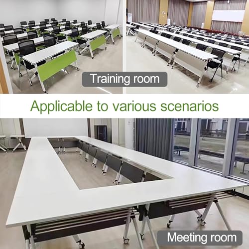 Tragbarer, Faltbarer Konferenztisch mit Rollen für Bürobesprechungen, Schulungen, Seminare und Klassenzimmer – Modern, Platzsparend und Einfach Aufzubauen.