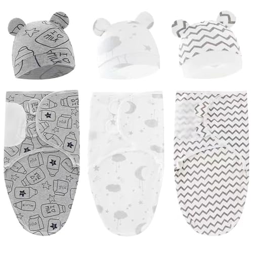 Image of ATONGQI 3-Pack Organic Baby Swaddle Sleep Sacks - Newborn Swaddle Sack - Baby Sleep Sack